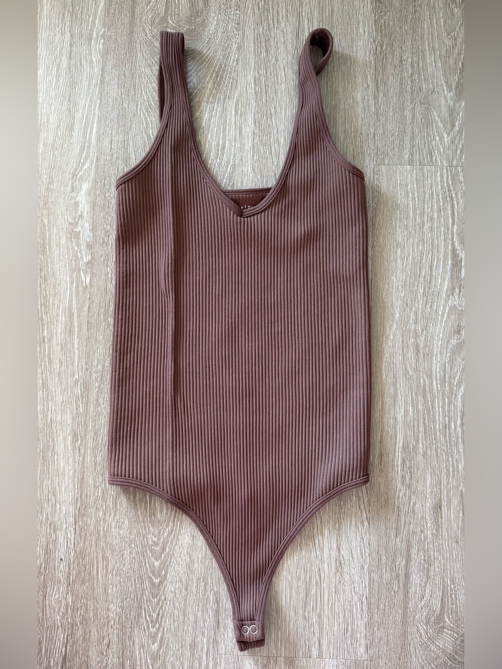Intimately Free People Cocoa Brown Ribbed Bodysuit XS/S